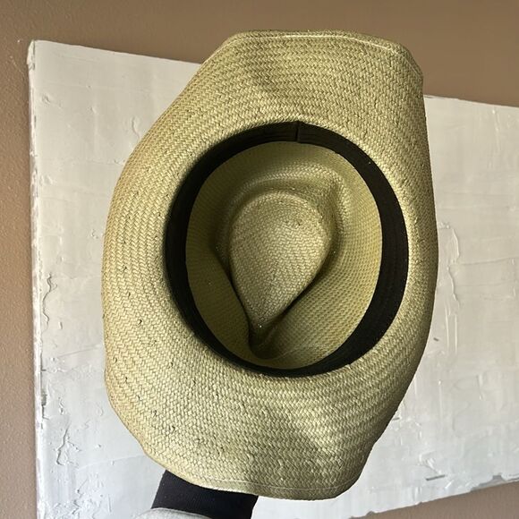 Detroit Vintage Patch Straw Hat Michigan Logo Faster Horses Nash Vegas - Picture 3 of 3